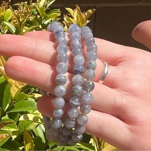 Rare Blue Rose Quartz Bracelets
